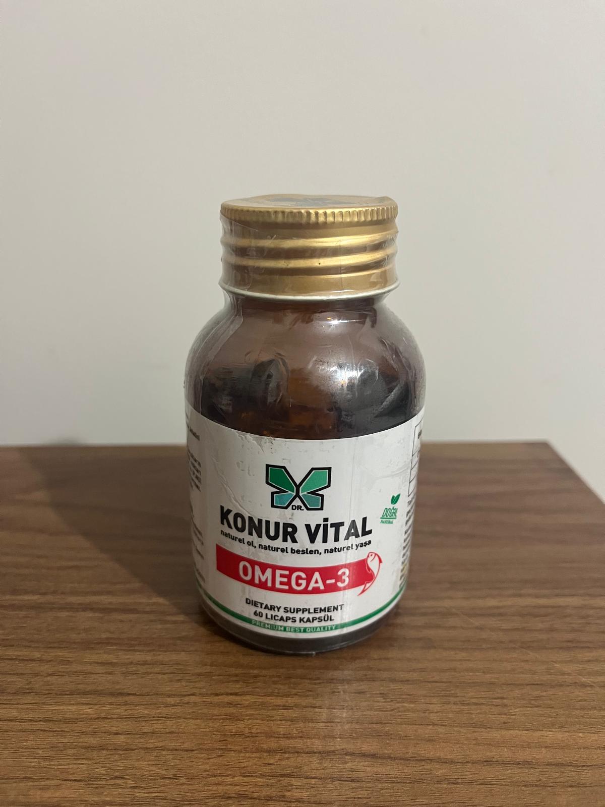 Konur Vital Omega-3 60 kapsül
